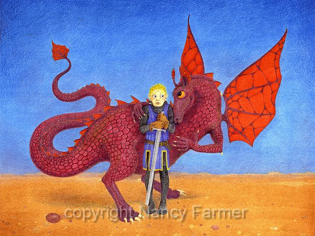 Amorous Dragon: painting and artwork by Nancy Farmer