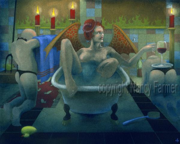 Bathtime: devils in art by Nancy Farmer