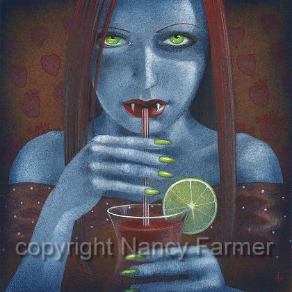 Bloody Mary: painting and artwork by Nancy Farmer