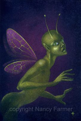Bug Fairy - painting by Nancy Farmer