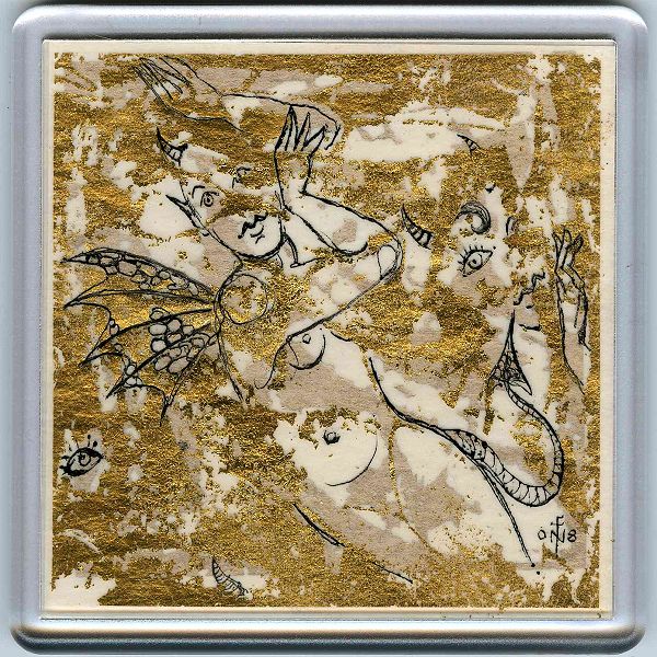 Demons in a Coaster 7 - art under your coffee