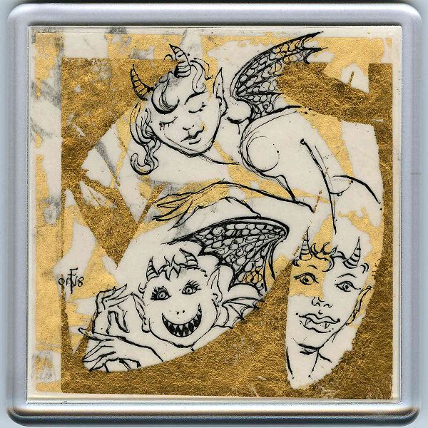 Demons in a Coaster 16 - art under your coffee