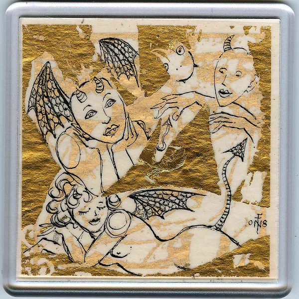 Demons in a Coaster 17 - art under your coffee