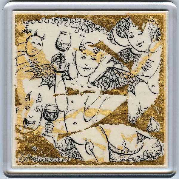 Demons in a Coaster 19 - art under your coffee