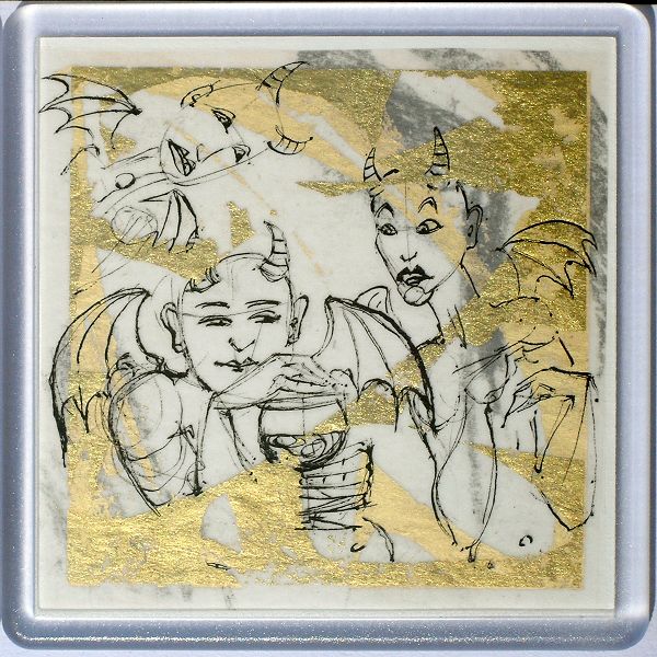 Demons in a Coaster 54 - art under your coffee