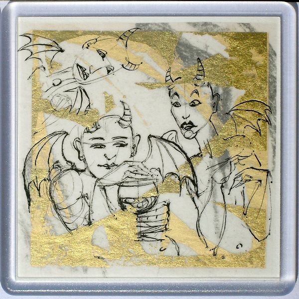 Demons in a Coaster 54 - art under your coffee