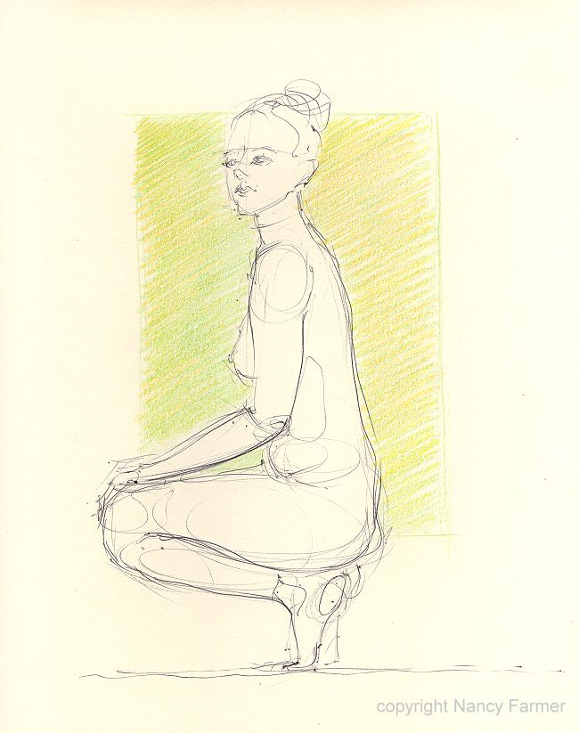 Life Drawing Sketch 2008-5 by Nancy Farmer