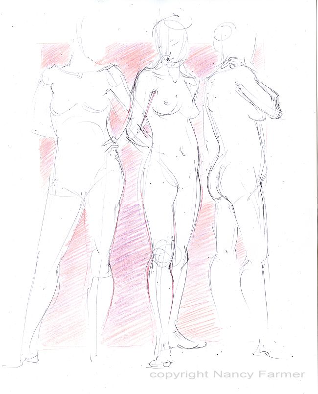 Life Drawing Sketch 2009-1 by Nancy Farmer