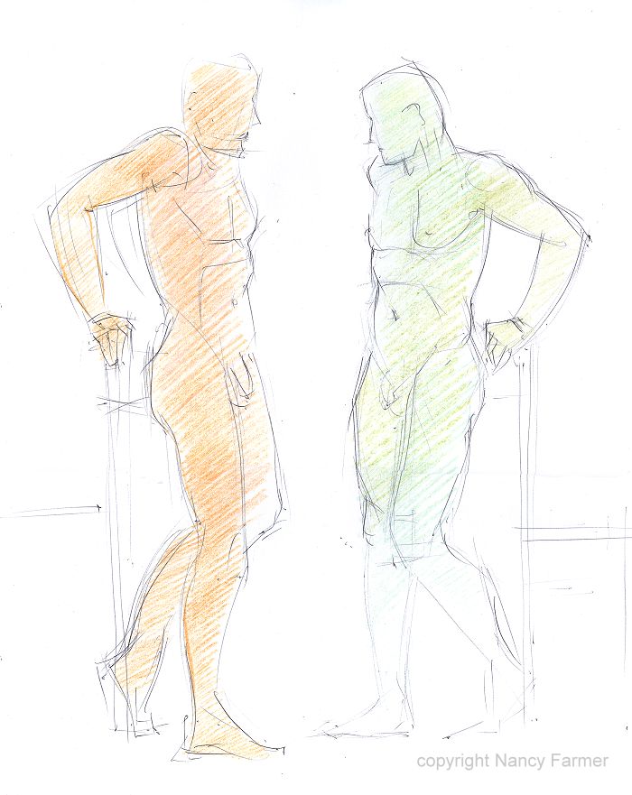 Life Drawing Sketch 2009-16 by Nancy Farmer