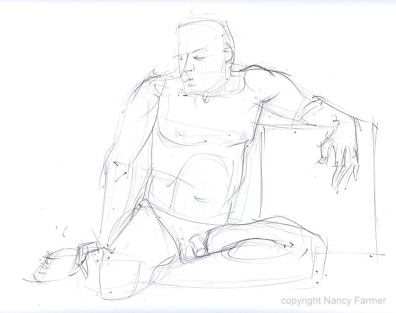 Life Drawing Sketch 2009-19 by Nancy Farmer