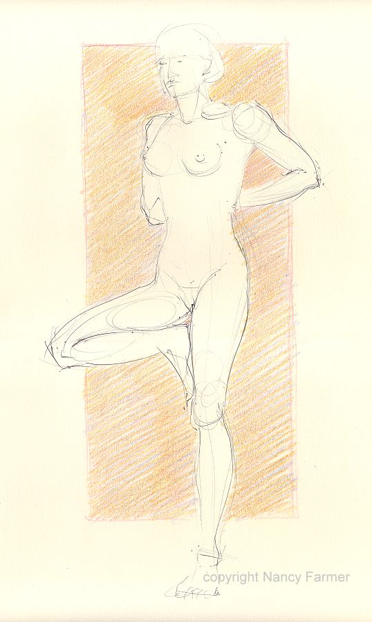 Life Drawing Sketch 2009-28 by Nancy Farmer