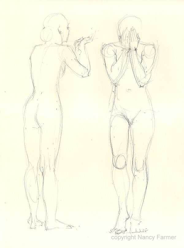 Life Drawing Sketch 2009-30 by Nancy Farmer