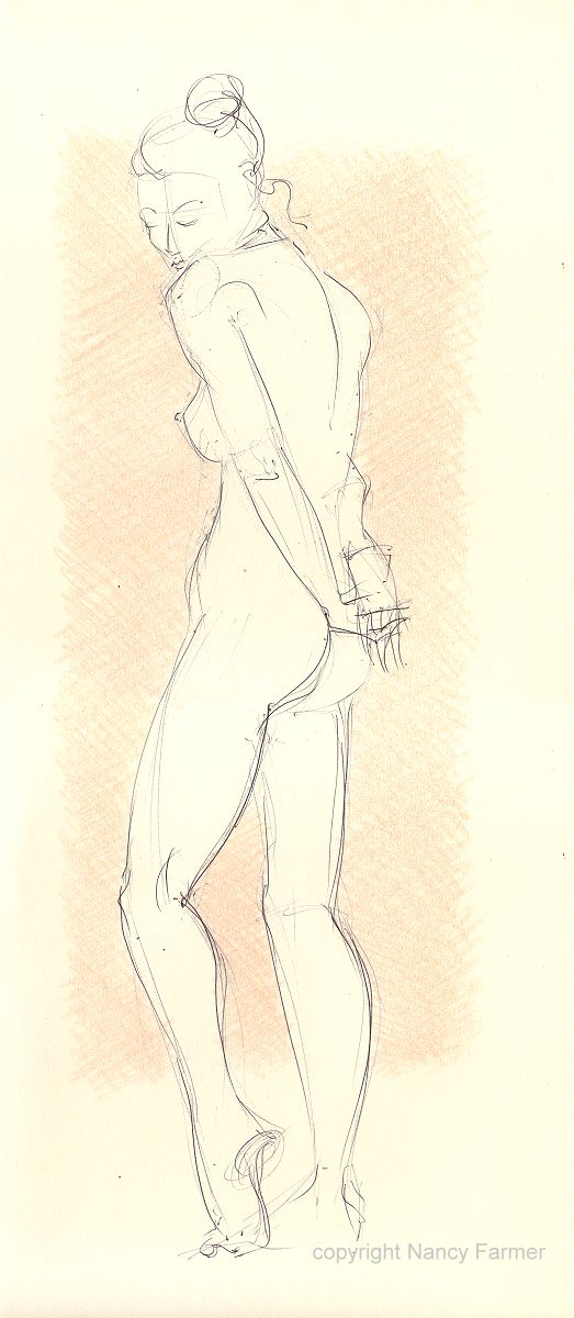 Life Drawing Sketch 2009-32 by Nancy Farmer