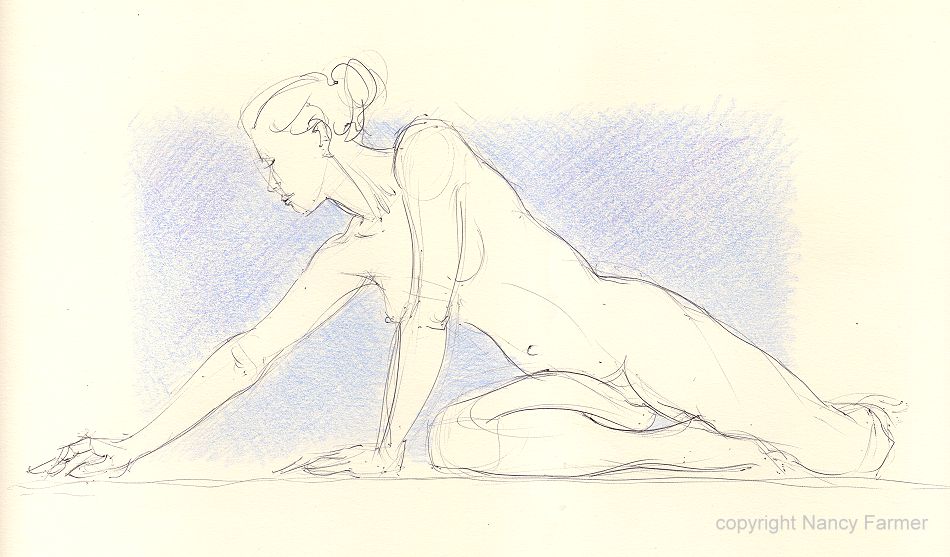 Life Drawing Sketch 2009-34 by Nancy Farmer