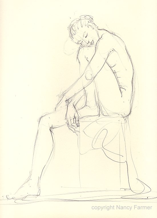 Life Drawing Sketch 2009-36 by Nancy Farmer