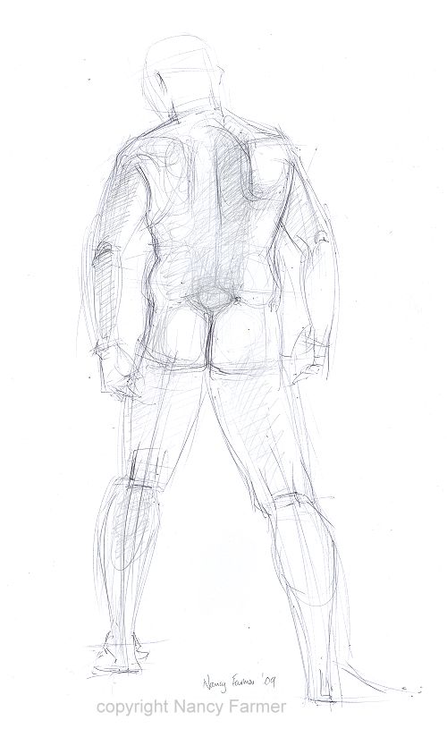 Life Drawing Sketch 2009-42 by Nancy Farmer