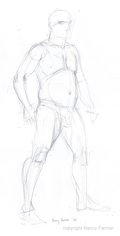Life Drawing Sketch 2009-44 by Nancy Farmer