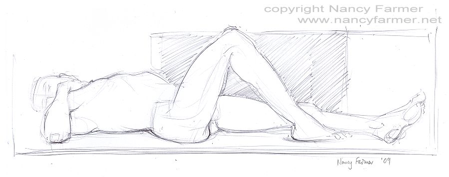 Life Drawing Sketch 2009-57 by Nancy Farmer