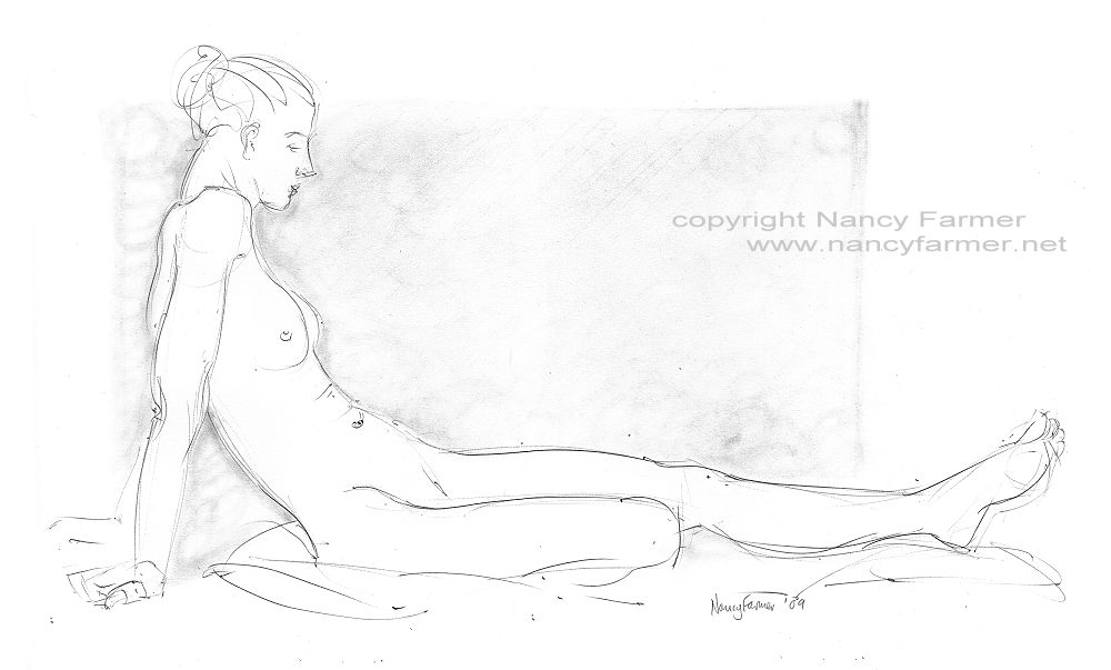Life Drawing Sketch 2009-63 by Nancy Farmer