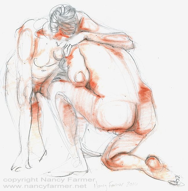 Life Drawing 2010-5 by Nancy Farmer
