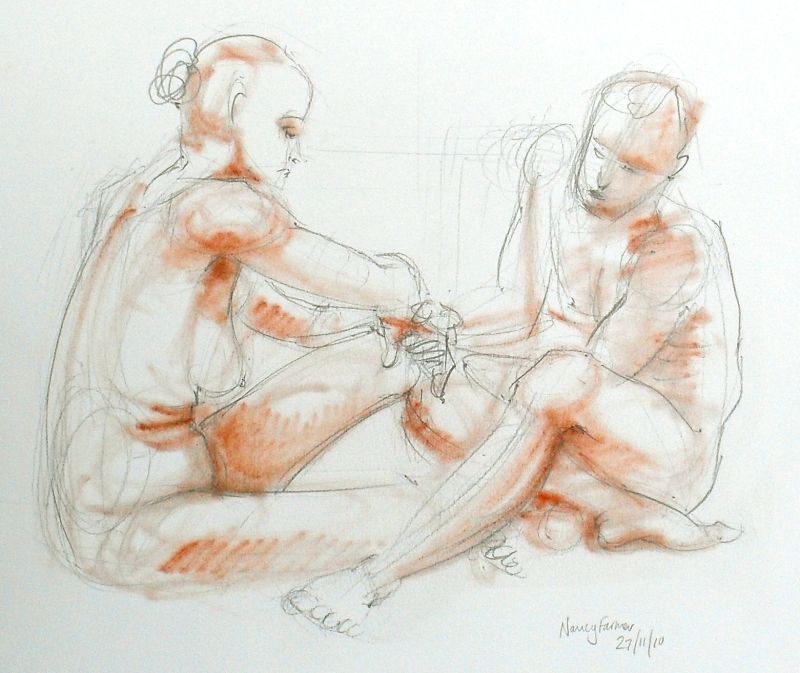 Life Drawing Sketch 2010-44 by Nancy Farmer