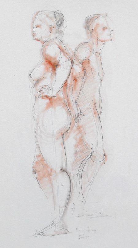 Life Drawing Sketch 2011-4 by Nancy Farmer