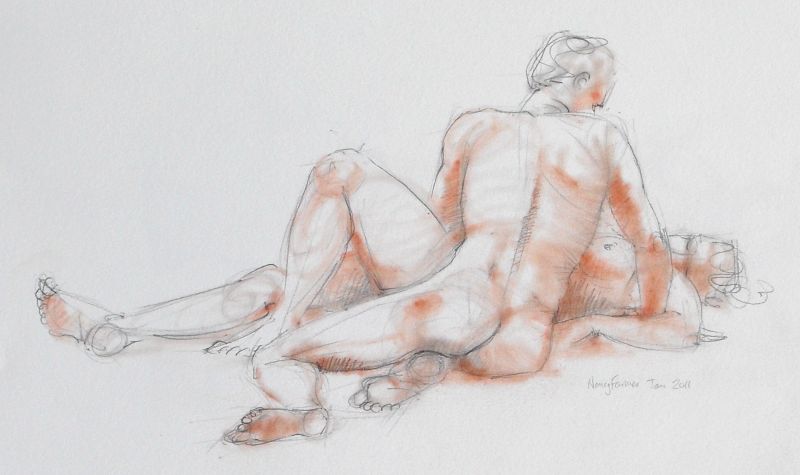 Life Drawing Sketch 2011-5 by Nancy Farmer