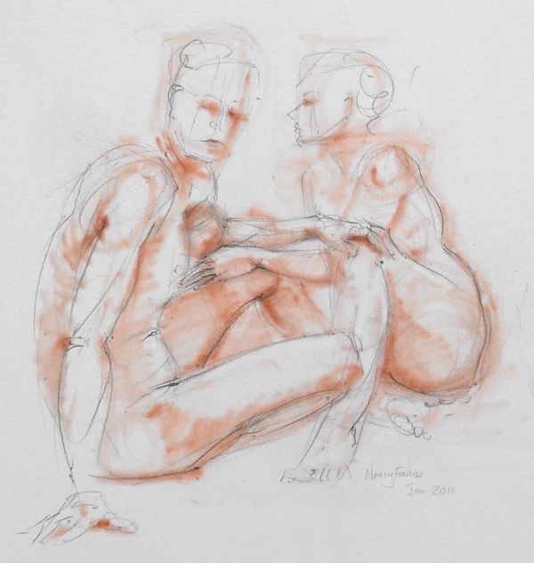 Life Drawing Sketch 2011-6 by Nancy Farmer