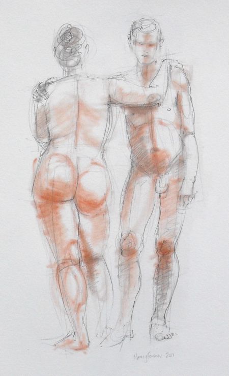 Life Drawing Sketch 2011-8 by Nancy Farmer