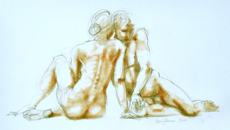 Life Drawing Sketch 2011-34 by Nancy Farmer