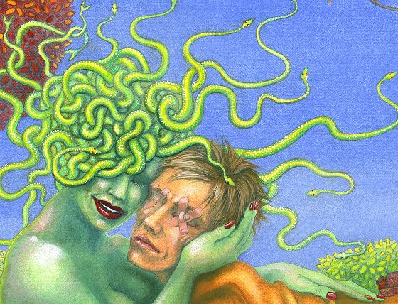 Medusa and Oedipus - close-up