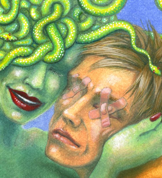 Medusa and Oedipus - close-up