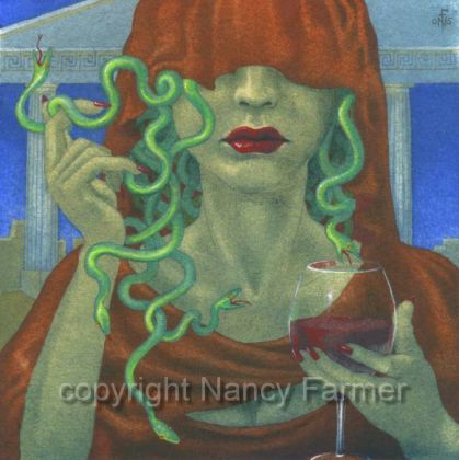 Painting: Medusa, Veiled - the original Femme Fatale
