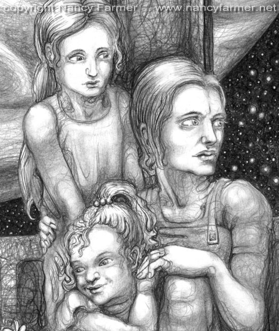 Illustration for Murky Depths: 'Growing Roses on Europa' - detail