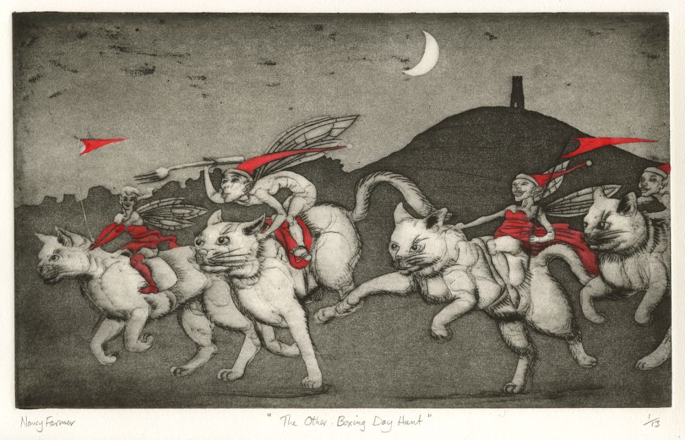 'The Other Boxing Day Hunt' - Drypoint