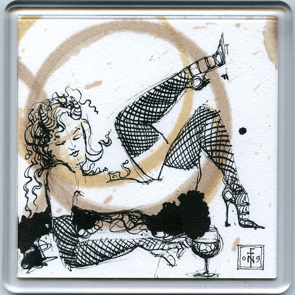 Stain Devil Coaster 6 - art under your coffee