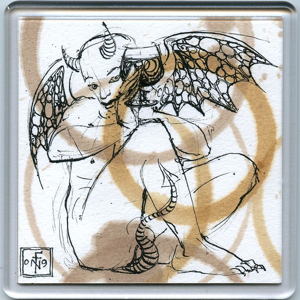 Stain Devil Coaster 8 - art under your coffee