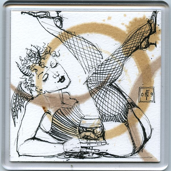 Stain Devil Coaster 9 - art under your coffee