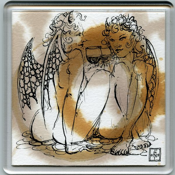 Stain Devil Coaster 13 - art under your coffee