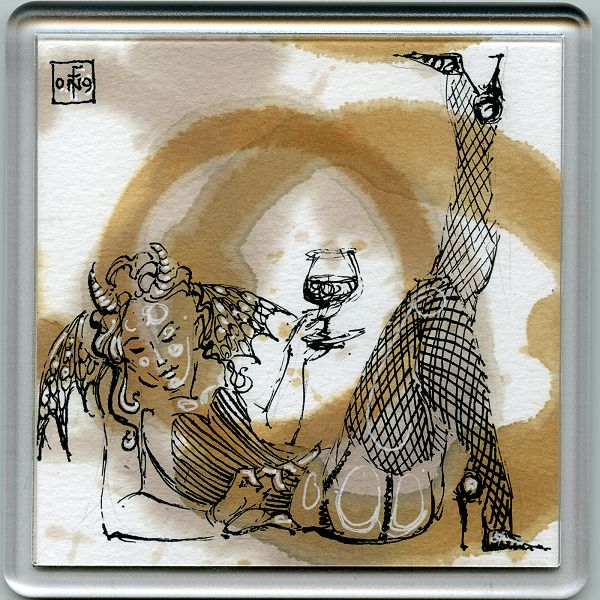 Stain Devil Coaster 14 - art under your coffee