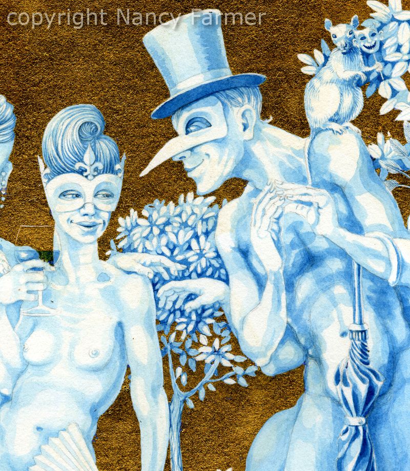 'The Naked Masquerade' - close-up detail2