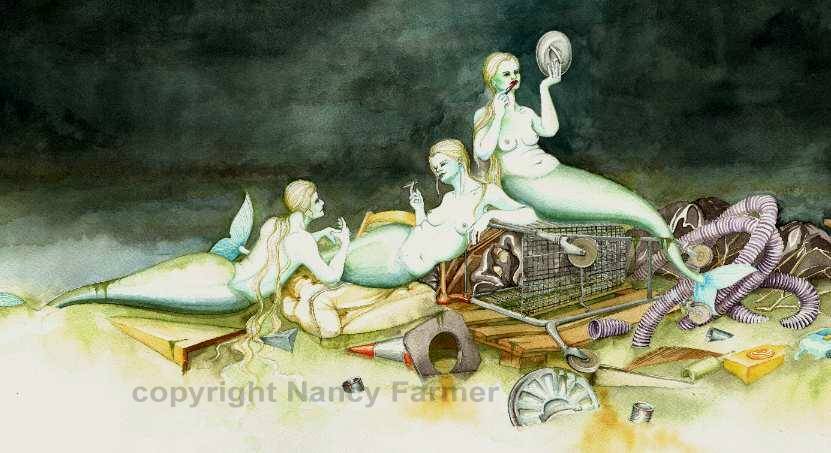 Three Mermaids and a Shopping Trolley