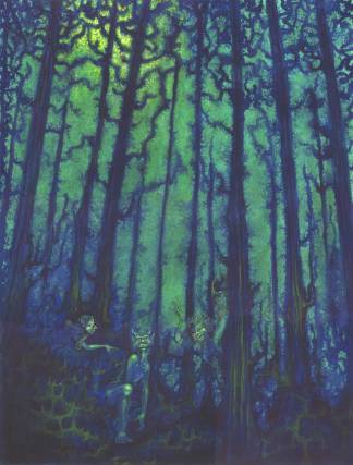 Three Monsters in a Forest