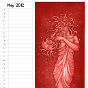 Calendar of etching prints by Nancy Farmer