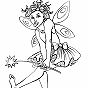 Colouring-in picture: 'Dancing on Fairycakes'