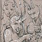 thumbnail of Permanent Sketch 25: Naked Drinkers