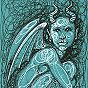 Permanent Sketch 36: Blue Crouching Demon