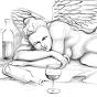 thumbnail of 
Reclining Sphinx - sketch 3
