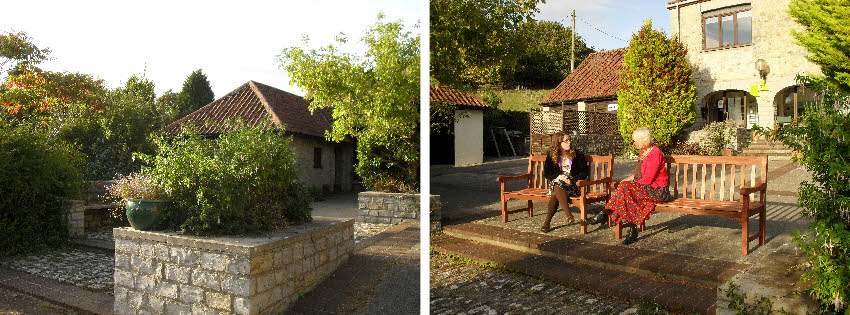Outside the Cider Barn Gallery