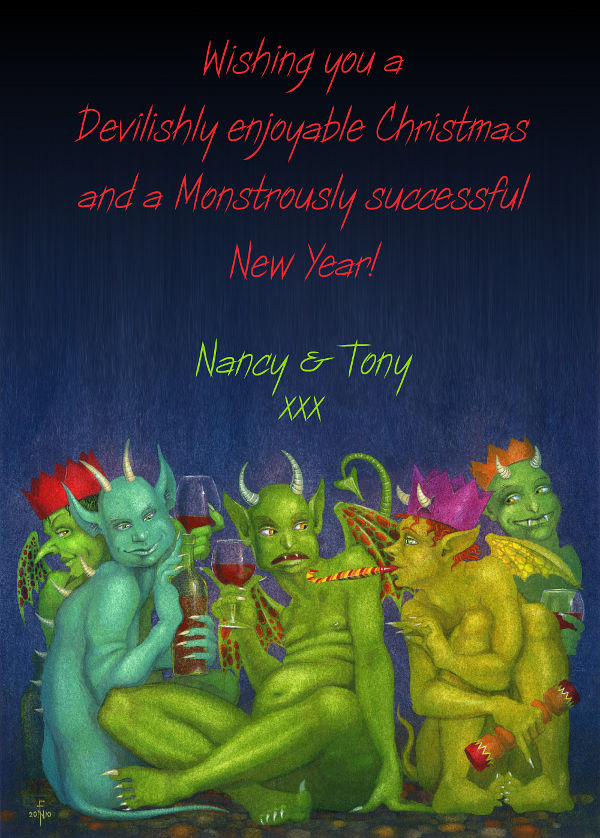 'Green Monsters in Party Hats' - Nancy Farmer 2010